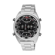Load image into Gallery viewer, Chrome case | Black Dial | Steel Band | 6062-02