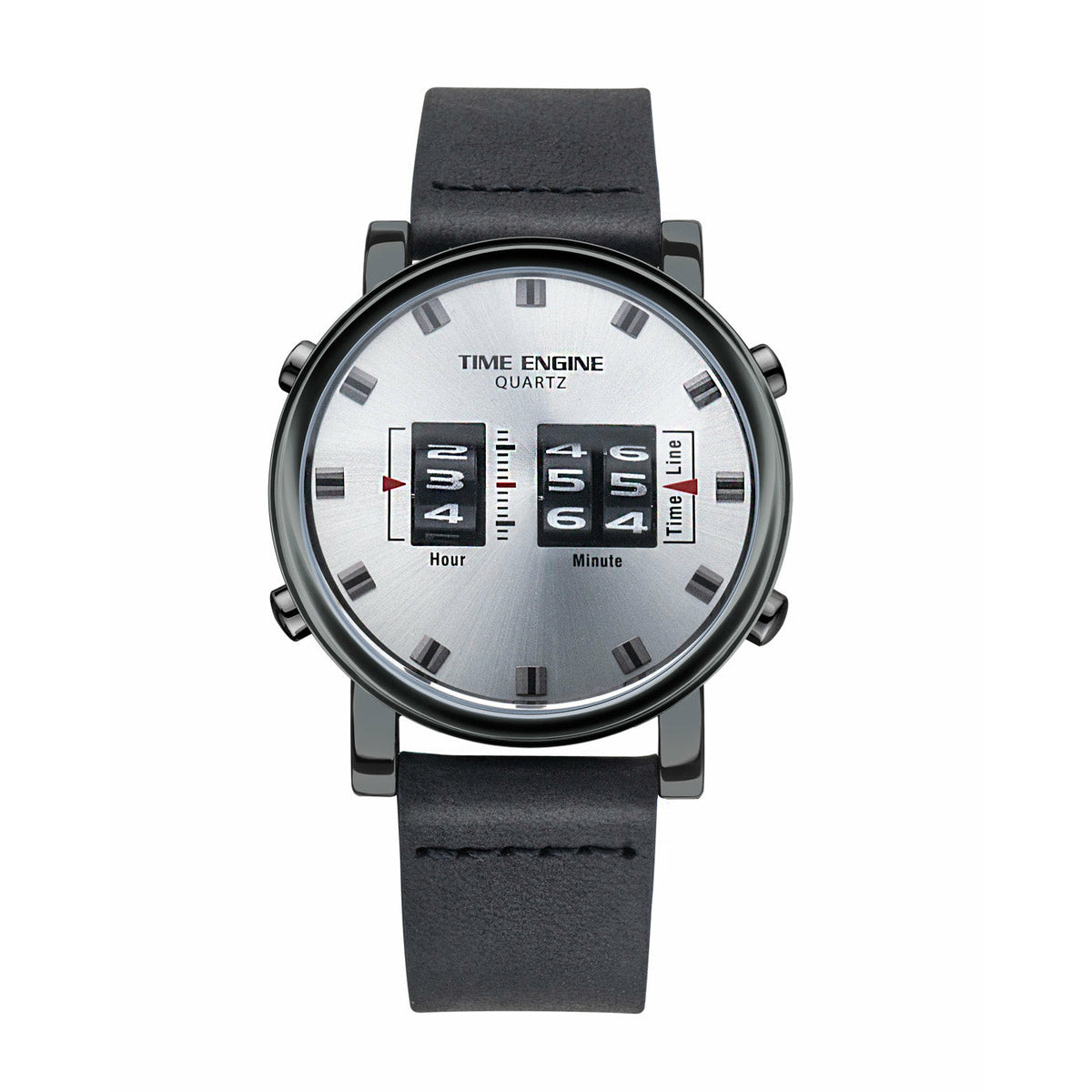 IP Black Case | Silver Dial | Black Strap | 3910-06