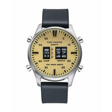 Load image into Gallery viewer, Stainless Steel Case | Yellow Dial |  Black Rubber Band | 3903-02