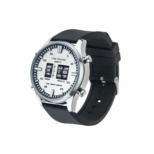 Stainless Steel Case | Silver Dial | Black Rubber Band | 3903-03