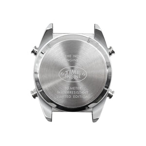 Drum Roller Watch - Chrome Case with Chrome Steel Band (6062-02) - Time Engine Watches | Drum Roller Watch