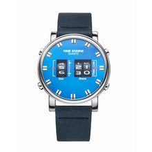 Load image into Gallery viewer, Chrome case | Blue DIal | Black Strap | 3910-03