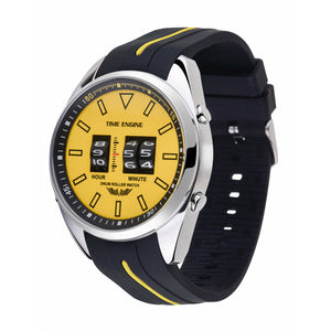  Chrome Case | Yellow dial | Black & Yellow Rubber Band | 3924-02